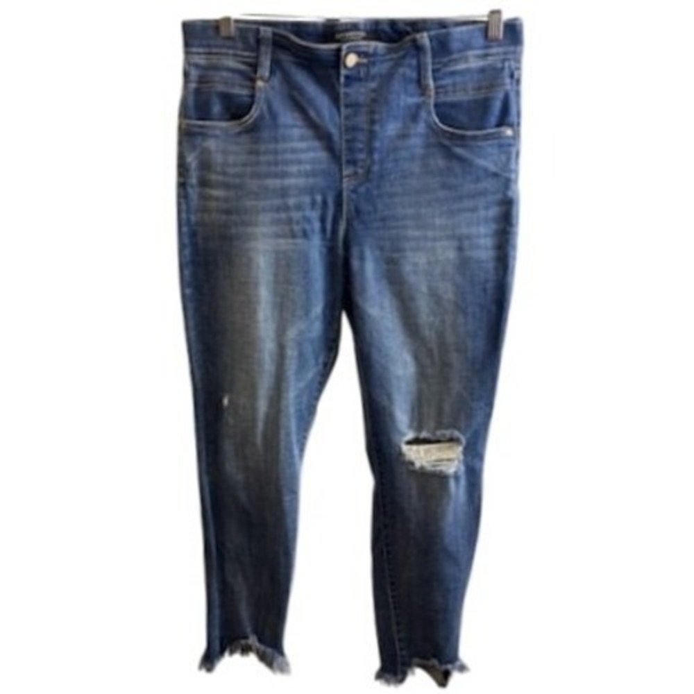 Liverpool Jeans Women's‎ Size 12 Medium Wash Pull On Ankle Skinny Gia Glider